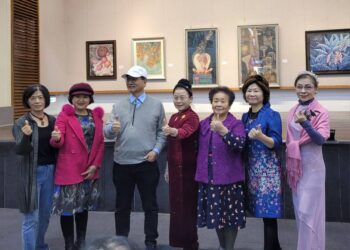 影音/彰化藝術館春節不打烊　「124膠彩畫會聯展《浮光絮語》」76幅作品展出