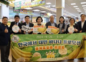 雲林香蕉首度進軍韓國超市 張麗善促兩地農產經貿合作