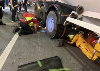 屏東鹽埔槽車與單車相撞　騎士慘遭輾斃