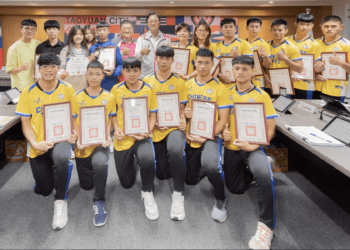 桃園市運動新星崛起 張善政頒獎肯定國際賽佳績