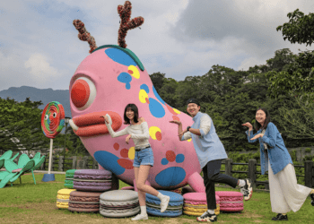 童趣新花YOUNG 新北打造浪漫春日 猴硐煤礦博物園區添新裝、碧潭東岸童心燈飾照亮異彩