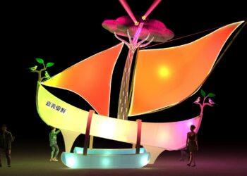 「世界航道」大帆船領航　嘉義優鮮燈區閃耀2026台灣燈會