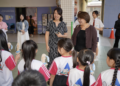 「大使校園開講」星國代表符秀麗赴青山國中小分享雙語政策與多元文化