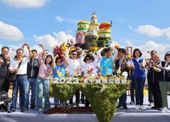 開箱2023台中國際花毯節　盧秀燕：歡迎大家一起進入漂浮花都的奇幻世界！