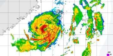 影音/丹娜絲6日晚間11點40分於嘉義布袋登陸 繼39年後首個中部登陸的中颱