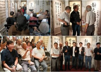 力挺民主藝術　公督盟參訪「臺灣民主尋蹤書法展」