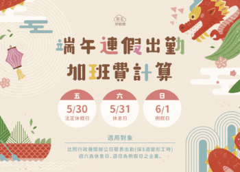 端午節勞工休假權益 新北勞工局提醒：依法給薪 加班費加倍給付