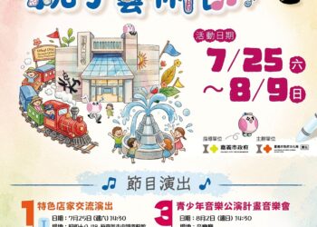 嘉義市「桃喜親子藝術節」　連續三週末打造暑假藝文盛宴