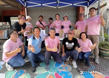 影音/田尾海豐崙客家莊 花開朵朵親子創作彩繪地毯迎賓