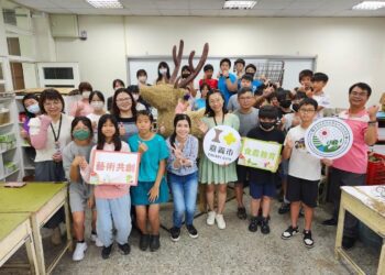 玉山國中食農創作暑期營　師生攜手完成大型裝置藝術創作