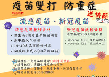 嘉義縣鼓勵民眾打疫苗 完整接種送10劑快篩
