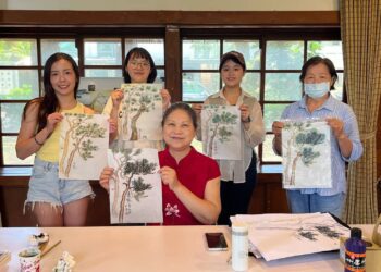 林閒藝術開課在松園 太極書畫美學結好緣