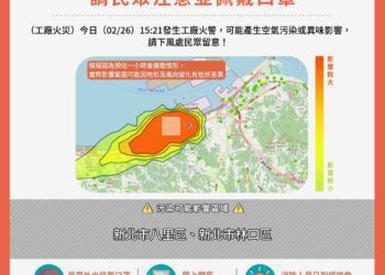 火災空污即時預警 新北「災訊E點通」10分鐘內掌握擴散範圍