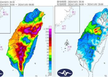 不斷更新∕受康芮颱風影響　這些地方11/1停班停課