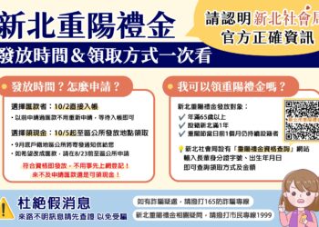注意 敬老金詐騙消息頻傳 新北社會局提醒真實領取方式