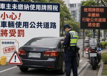沒繳牌照稅停在路邊也罰！新北稅捐處納保官貼心提醒：先繳清再上路 免挨重罰1倍以下罰鍰