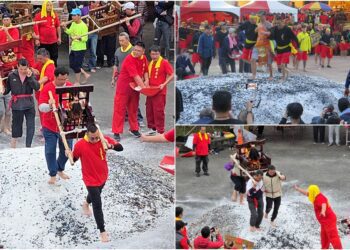 慶祝古公三王千秋　過炭火引轟動