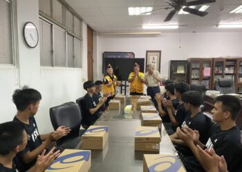 花蓮汎札徠獅子會慈悲善舉 致贈四維高中卡巴迪隊球鞋