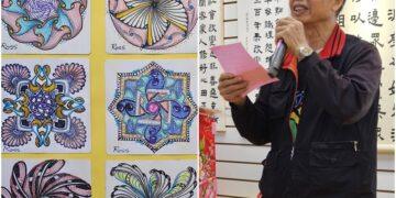 充滿創作能量的長者! 張宏光襌繞畫觸人心靈