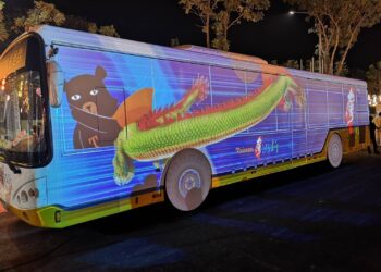 2024台灣燈會 台灣好行移動博物館 科技公車光雕秀 帶你串遊台灣美景
