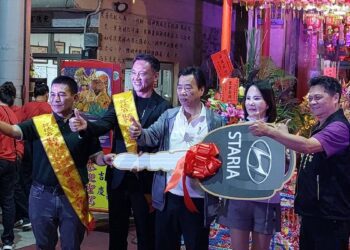 影音/田中乾德宮媽祖大甲鎮瀾宮會香　企業家贈車虔心感念媽祖賜福