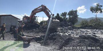 鳳凰颱風災後復原作業積極進行 萬榮鄉明利村11/20將清淤完畢