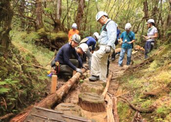 「寂靜山徑」手作步道假期 60位志工協助維護步道