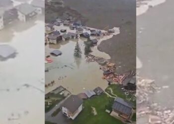 影音/阿爾卑斯冰川崩塌毀村 滿目瘡痍