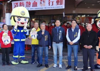 影音/迎新年「消防熱血行動」 宜蘭打火兄弟踴躍捐血