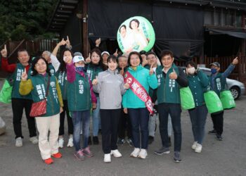 冷氣團來襲山田摩衣陪黃秀芳拜票　選前黃金周蔡英文力挺黃秀芳連任成功
