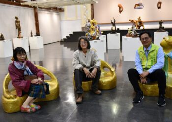 影音/彰化藝術館讓愛起飛　昭旺．玟瑾〝愛在起飛〞雕塑創作展