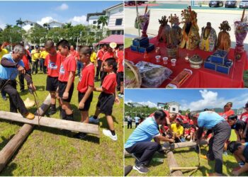 礁溪歡盪中秋鞦韆架動土　老師傅親授藤綁技藝