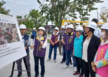 王惠美視察田尾怡心園優化工程　為田尾公路花園打造多元及友善特色遊戲場域