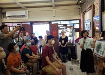 墨墨情深～走進老街發現美　蕭美惠水墨創作展