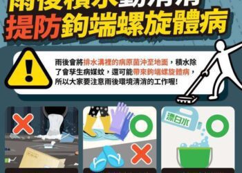 風災過後首重課題　落實環境清潔消毒阻絕傳染病威脅