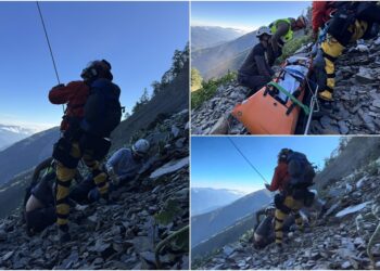影音/6人登南湖大山 1人不幸跌落陡坡亡