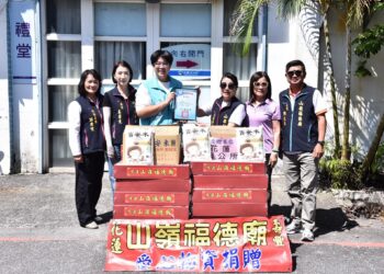 山嶺福德廟捐普度物資 協助花蓮市實物銀行濟弱