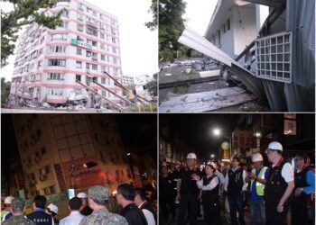 強震頻襲　花蓮災情又起　樓傾、橋損、路斷、停班課