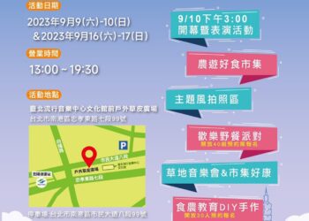 農遊好食市集在臺北流行音樂中心　開辦囉!