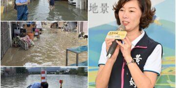 鳳凰水災淹出救助問題 黃琤婷:財損標準須更明確 應納入輕度淹水與店家損失