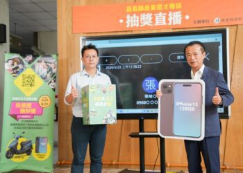 嘉義縣產業徵才專區投履歷抽好禮　直播第一次抽獎過程