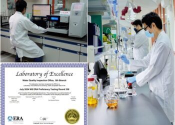 水質測試專業再獲肯定　台水八區處實驗室連9年獲ERA證書