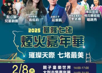 「璀璨天際 七堵最美」2025七堵煙火嘉年華2/8華麗登場