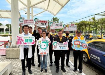 父親節要爸爸健康　太保衛生所前進嘉義高鐵宣導無菸環境