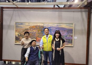 影音／彰市藝術館思鄉曲~趙宗冠家族六人聯展　夫妻兩人藝術創作題材堪稱當代畫壇中神仙伴侶