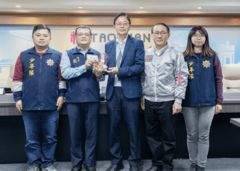 張善政感謝桃園少年警察隊 榮獲教育部表揚中輟生預防及復學輔導工作