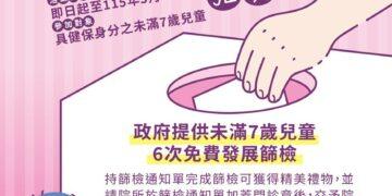 推行兒童發展篩檢服務 嘉義市衛生局加碼抽好禮