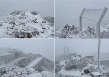強烈冷氣團持續發威　玉山、合歡山、嘉明湖下雪　各地明顯低溫