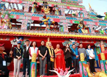 埔里三獻清醮 許淑華於東壇恭迎友宮媽祖聖駕