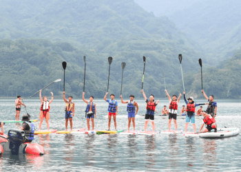 桃園大龍門迎來划船、獨木舟、SUP立板划槳新時代 蘇俊賓親臨體驗